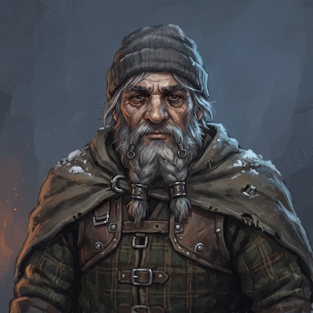 Bram Hollowell, miner who quit Dunhammer, dwarf