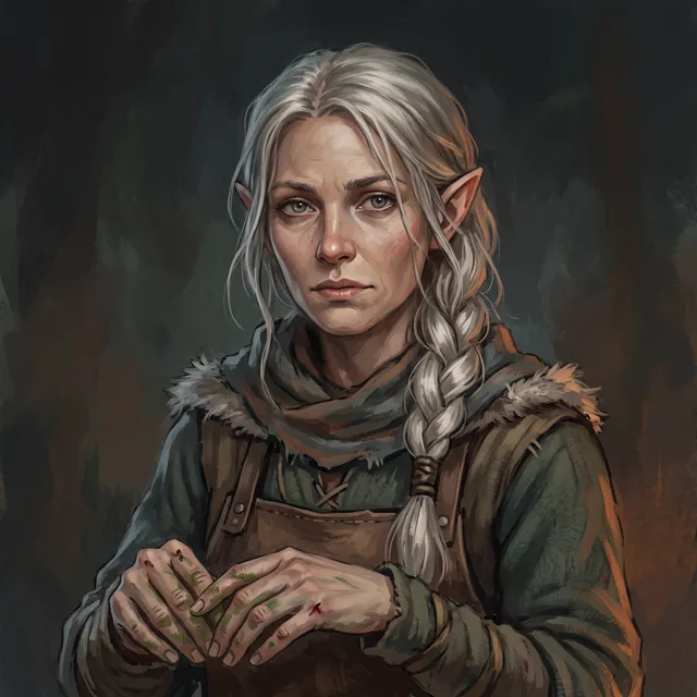 Ilse Marrow, herbalist, half-elf