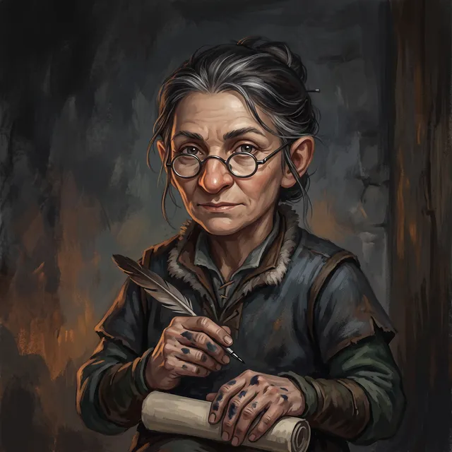 Pella Quill, dismissed Moot clerk, gnome