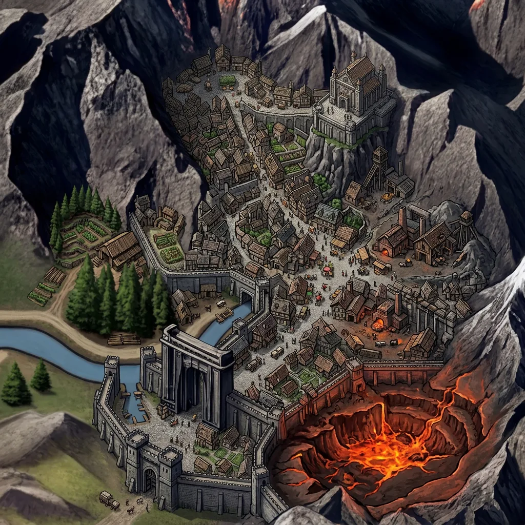 A map of Dunhammer