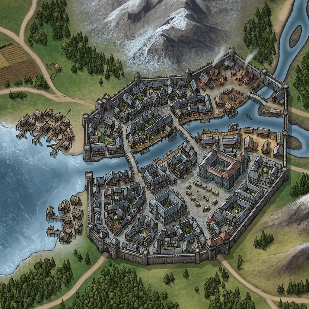 A map of Harrowmere